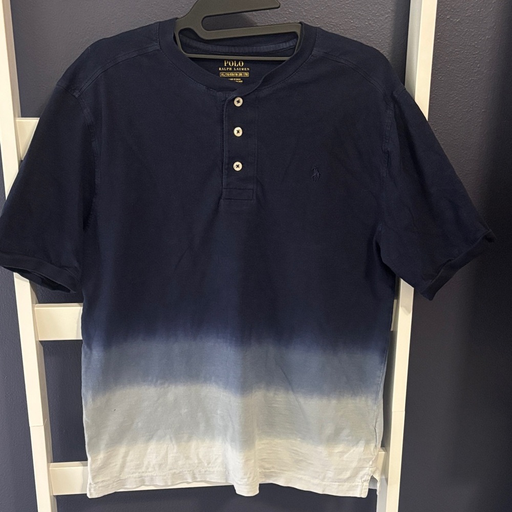 Polo by Ralph Lauren Kid Navy and White Ombre